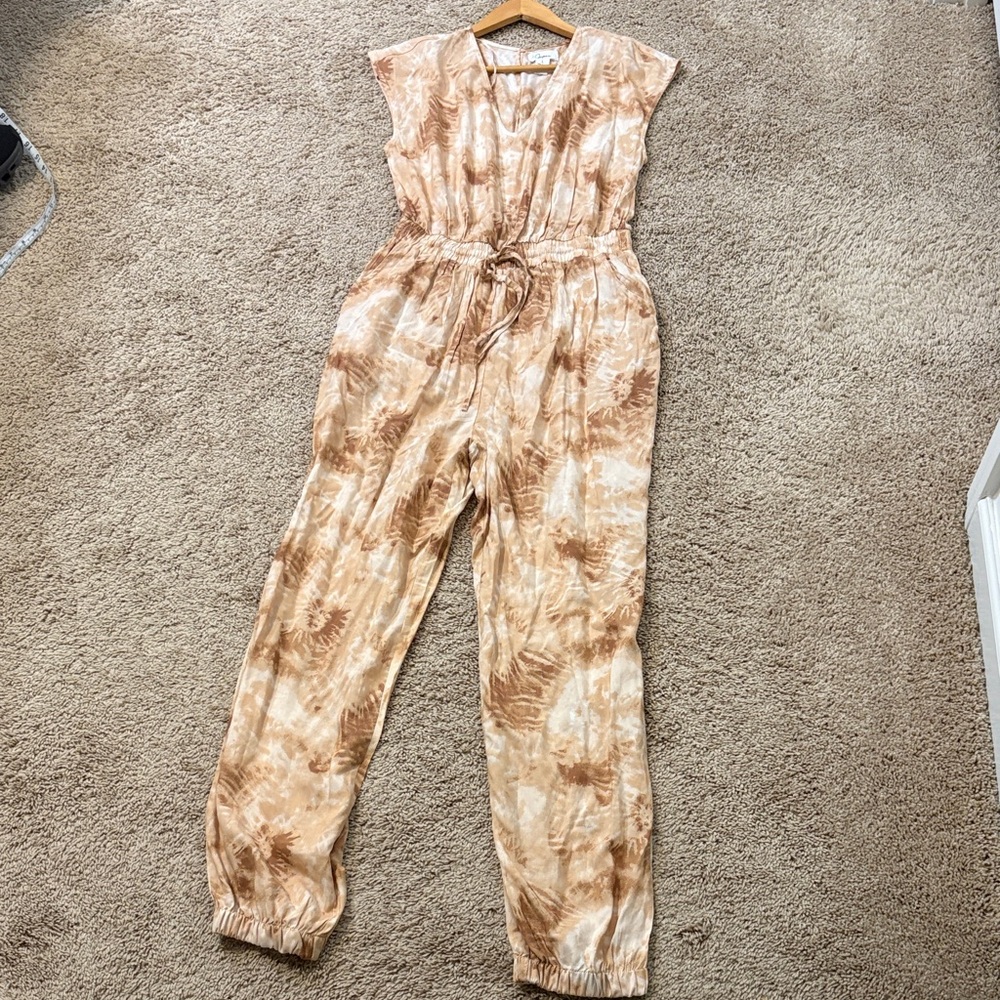 Japna Tan Patterned Maxi Dress